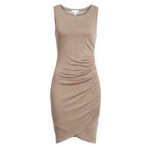 Leith Tan Sleeveless Dress